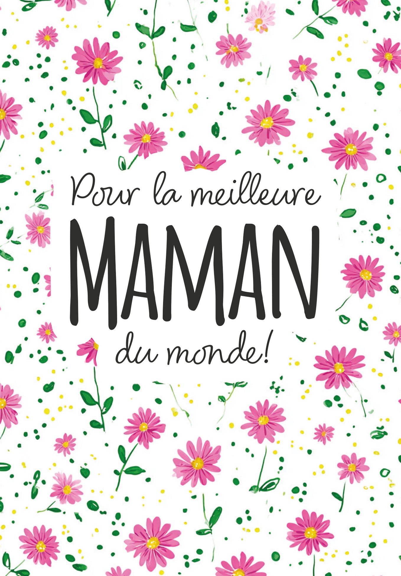 Maman je t'aime - Chat orange 