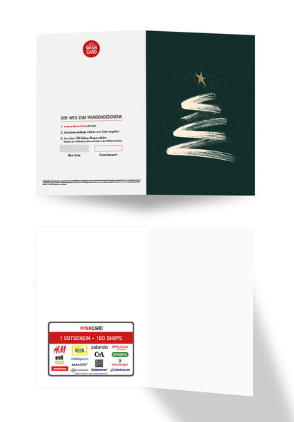 Frohe Weihnachen - Tannenbaum Sterne