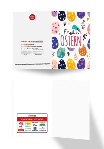 Frohe Ostern - Eiermuster Bunt