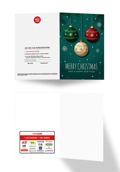 Frohe Weihnachen - Tannenbaum Sterne
