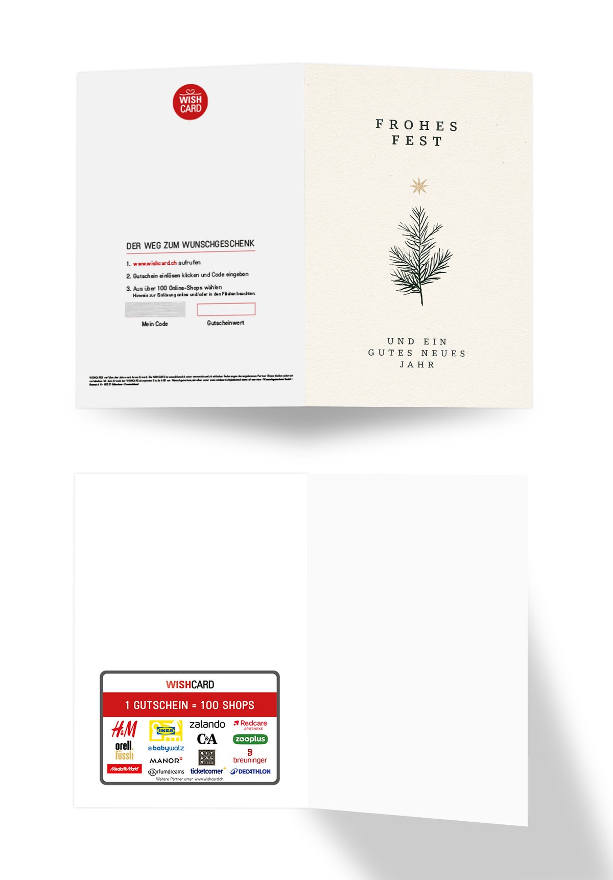 Frohe Weihnachen - Tannenbaum Sterne