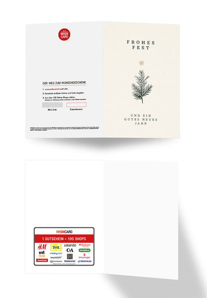 Frohe Weihnachen - Tannenbaum Sterne