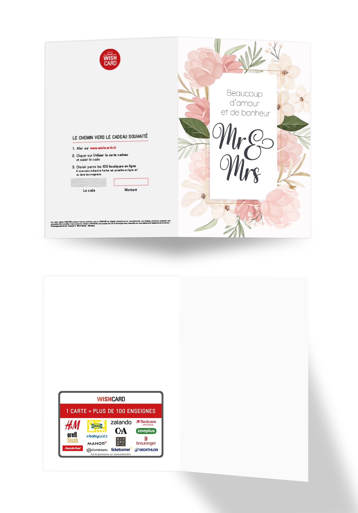 Beaucoup damour et de bonheur Mr & Mrs - Fleurs Roses PDF