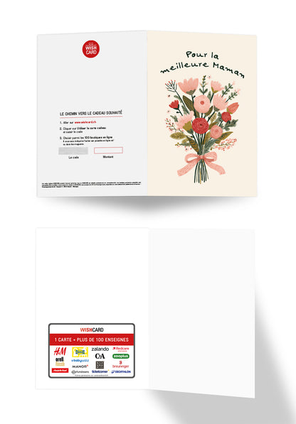 Pour la meilleure maman - Un bouquet beige