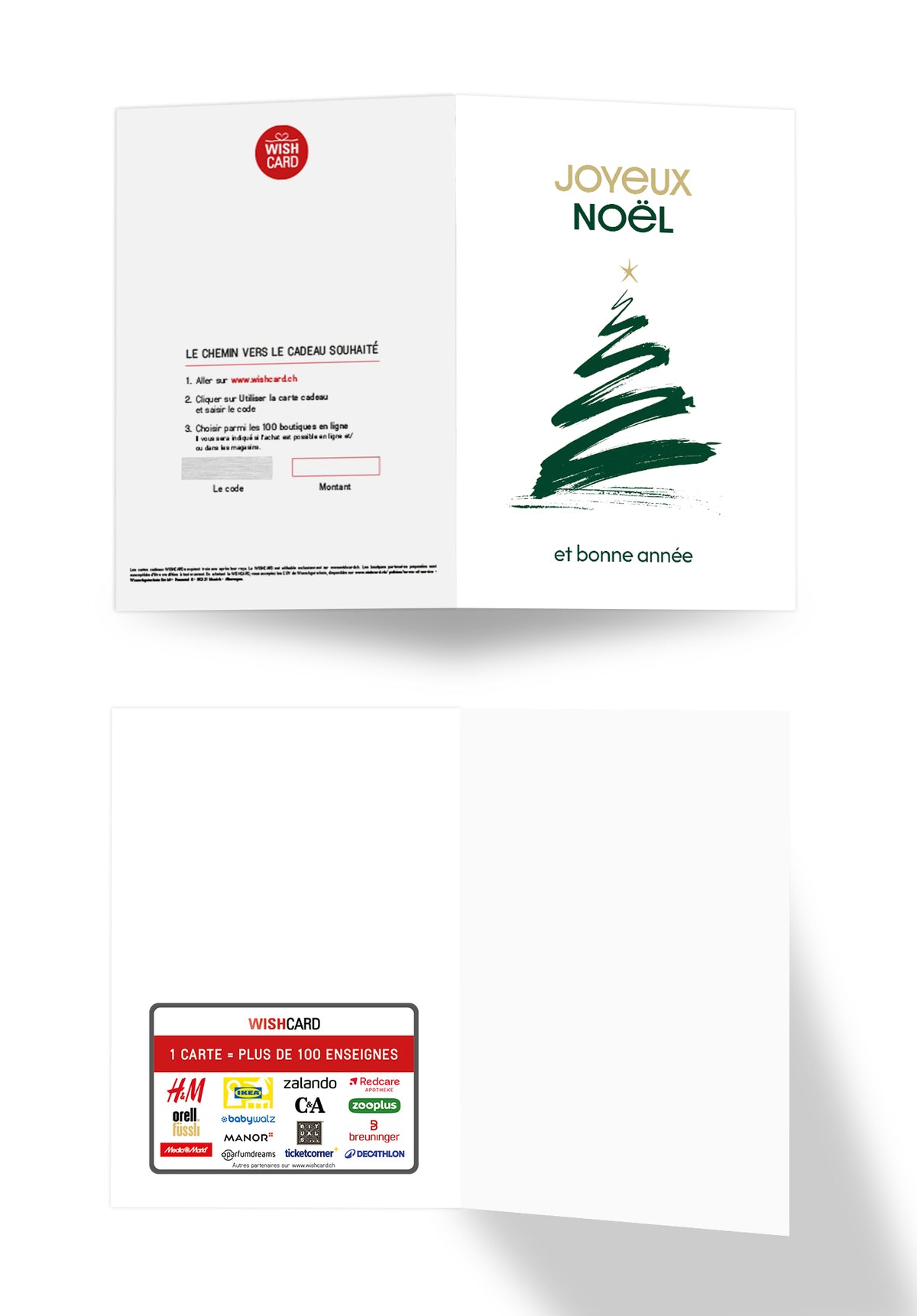 Joyeux Noël et bonne année - Sapin de Noël minimaliste