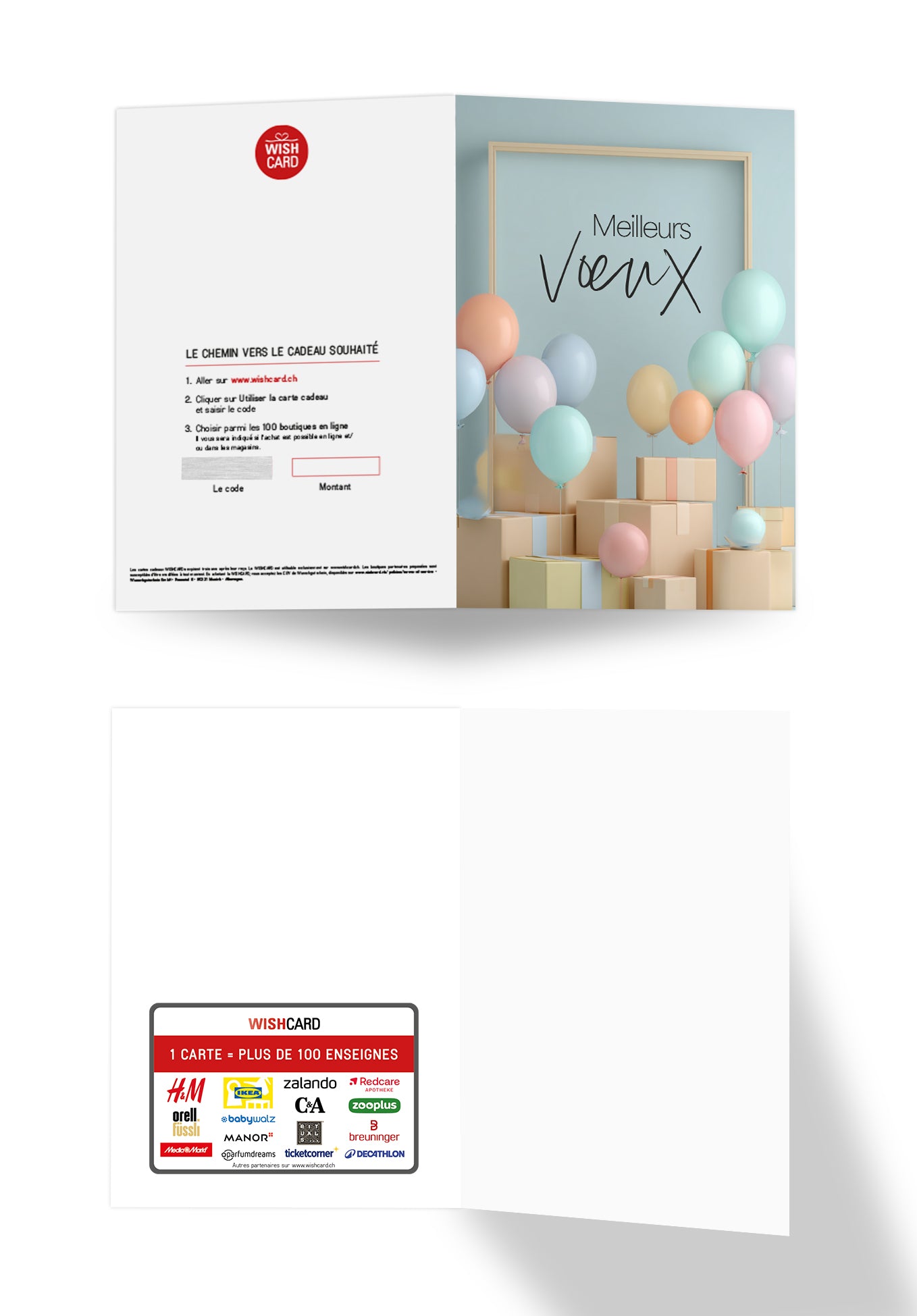 Meilleurs voux - Cartons et ballons