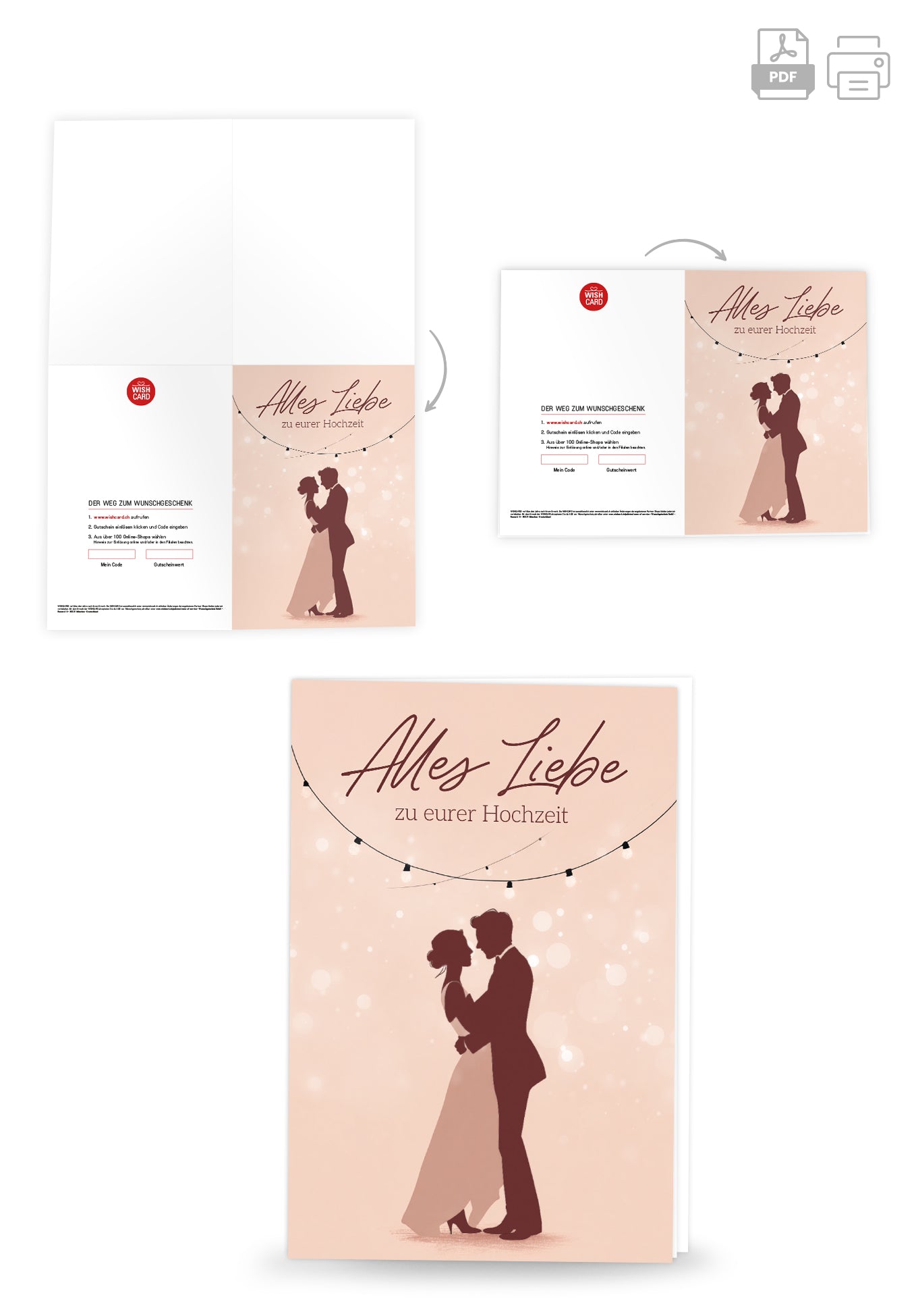 Alles Liebe zu eurer Hochzeit - Paar Tanzend
