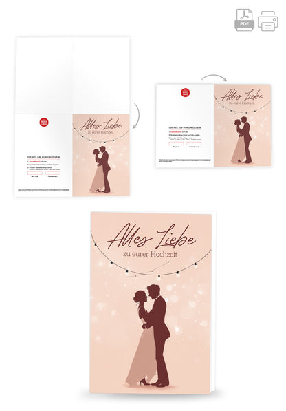 Alles Liebe zu eurer Hochzeit - Paar Tanzend