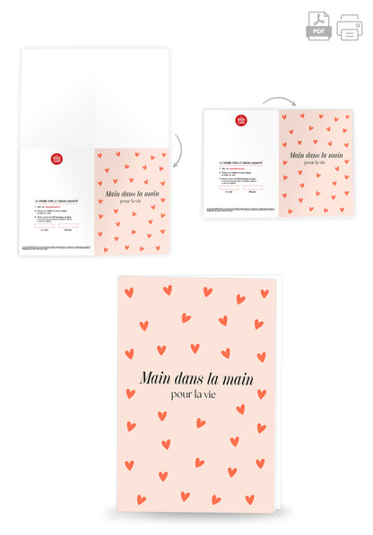 Main dans la main pour la vie - Petits cœurs PDF