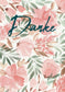 Danke - Aquarell Blume (Grado di valore)
