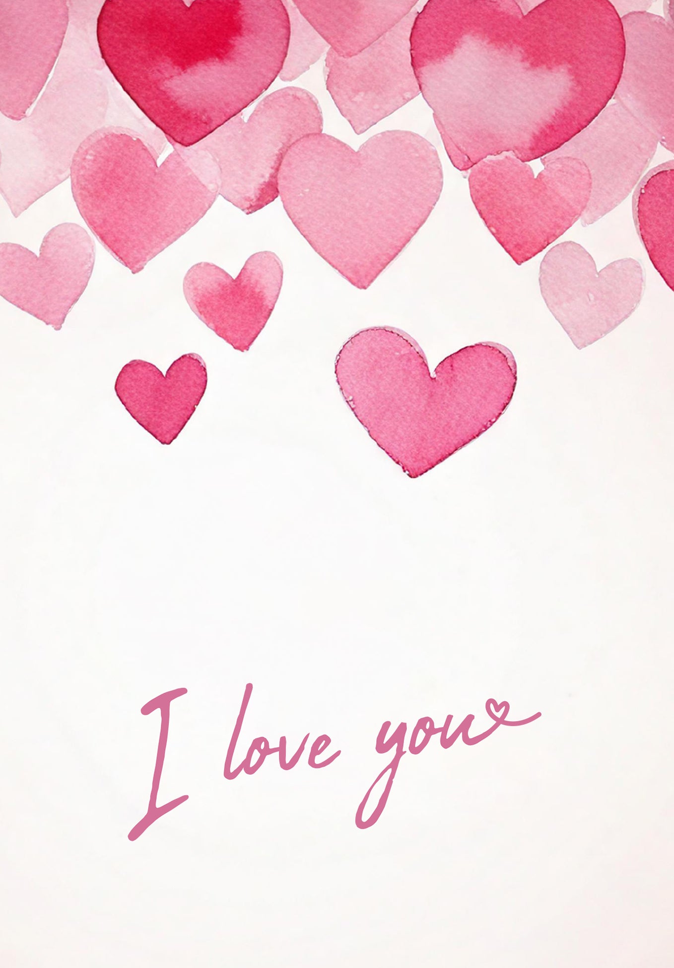 I Love You - Herzen Pink