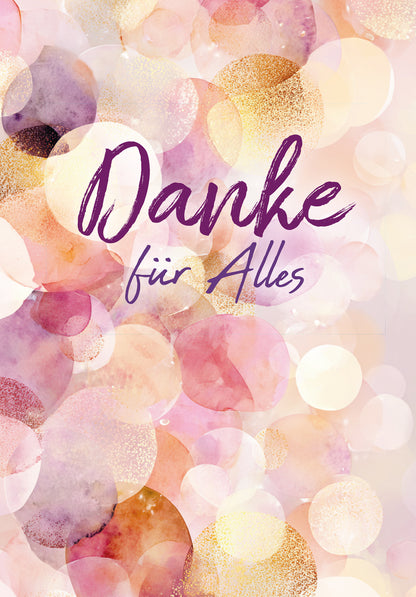 Danke für Alles - Lila Gold 