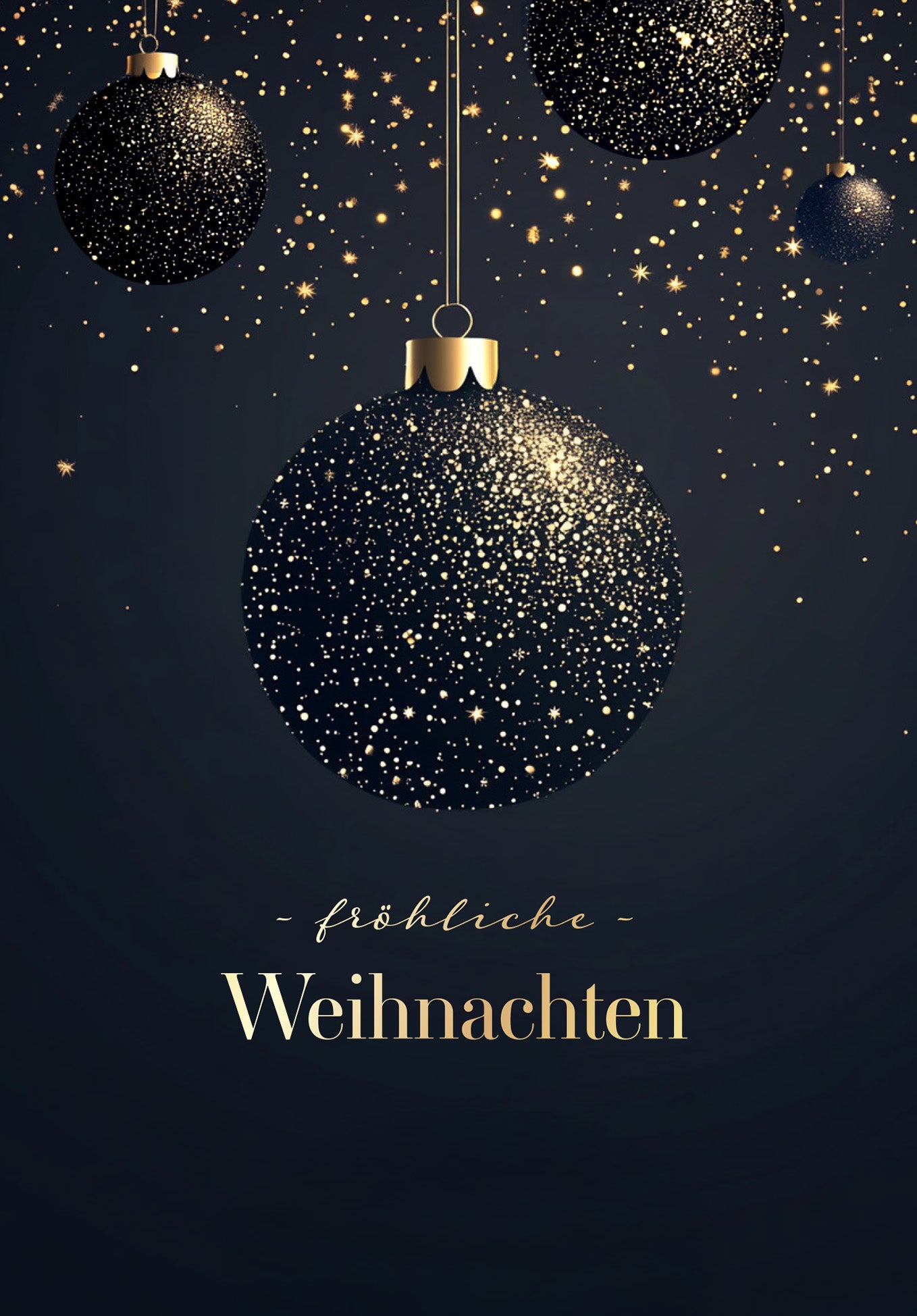 Fröhliche Weihnachten - Christbaumkugeln