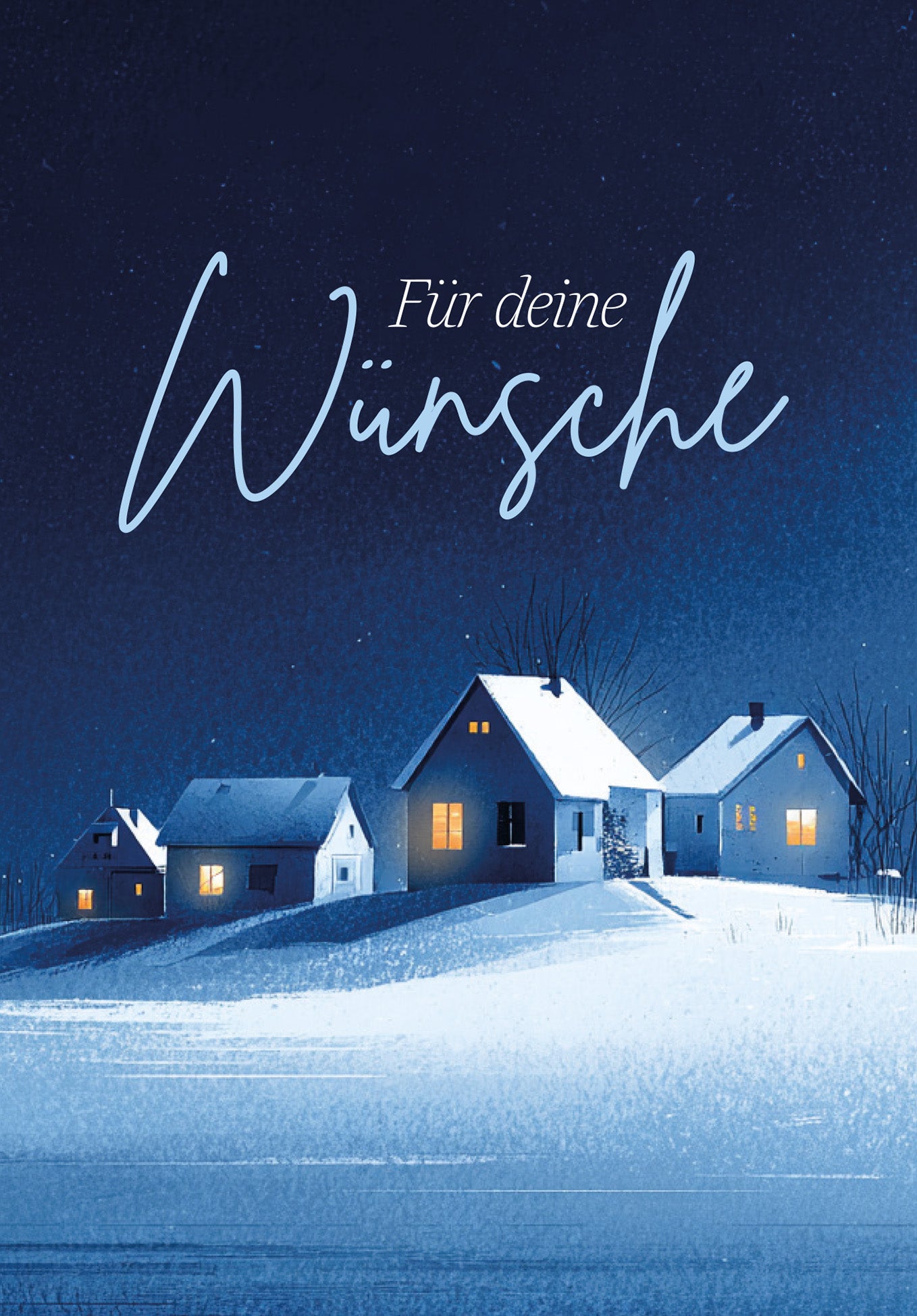 Für deine Wünsche - Winterstadt Blau