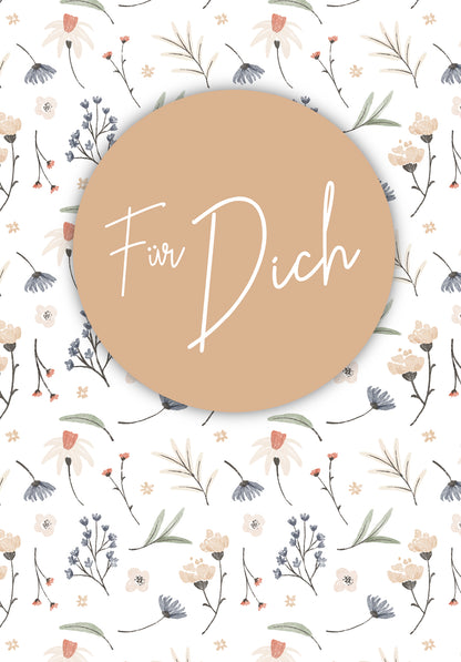 Für Dich - Blumen weiß (Gutscheinwert)