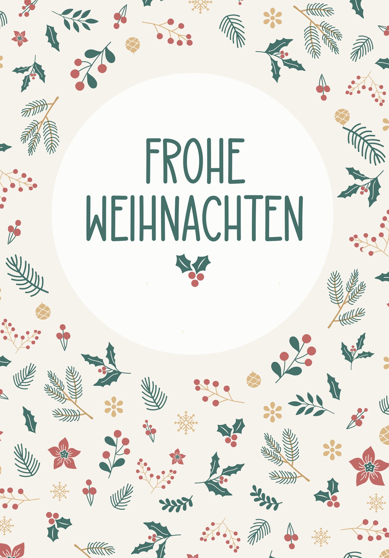 Frohe Weihnachten - Zweige (Value)