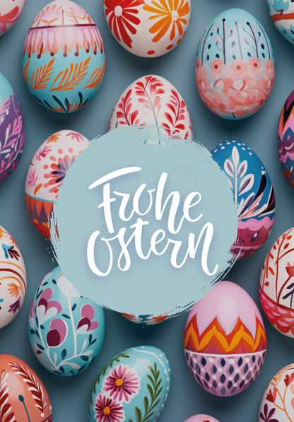 Frohe Ostern - Ostereier Bunt