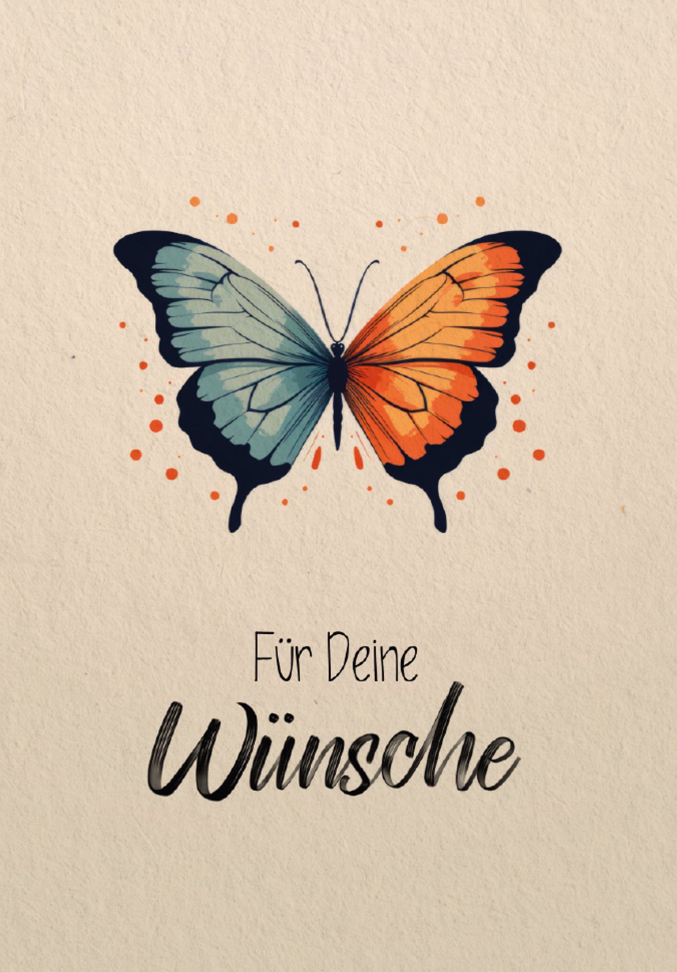 Für deine Wünsche - Schmetterling (Value)