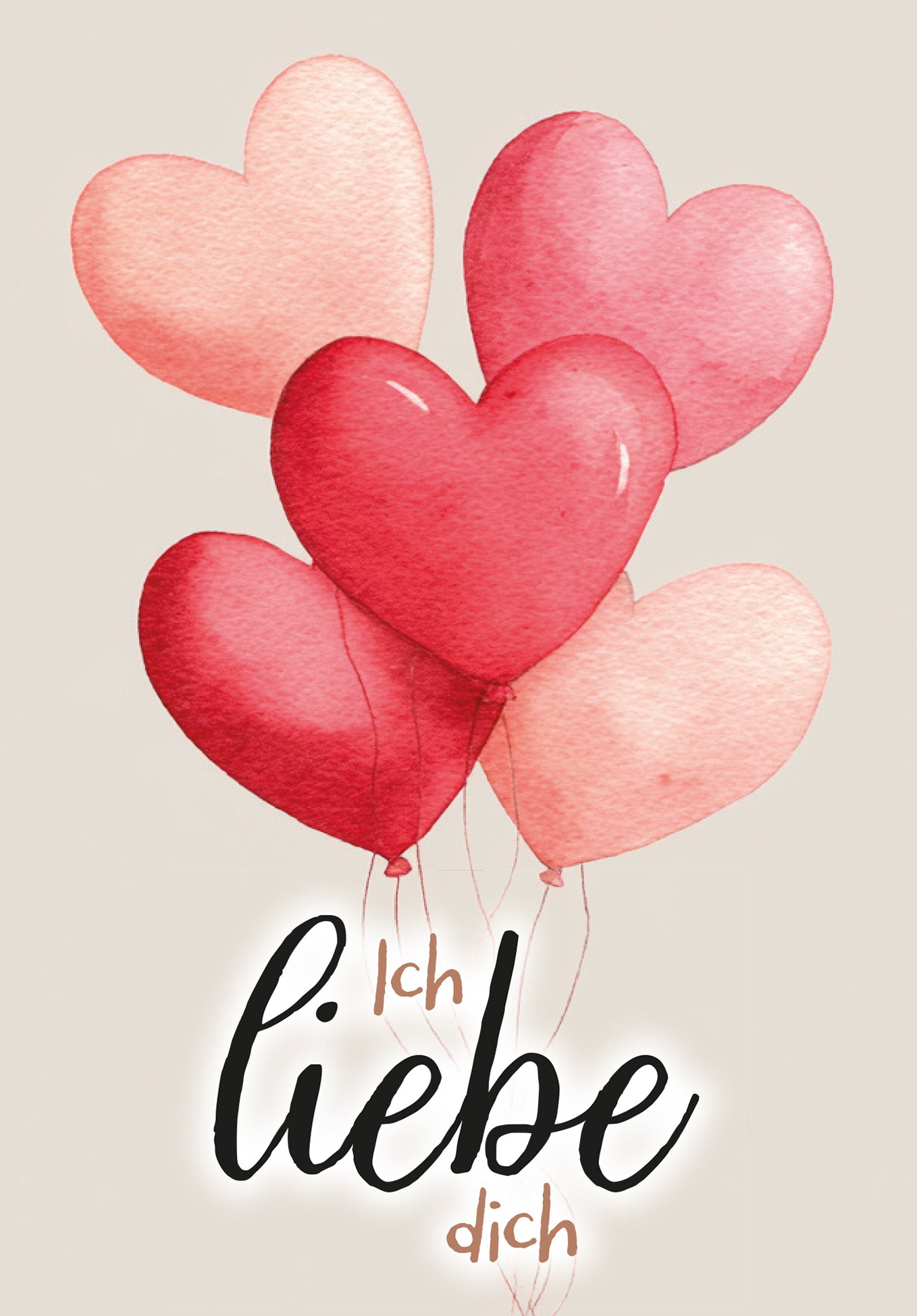Ich liebe dich - Herzballons