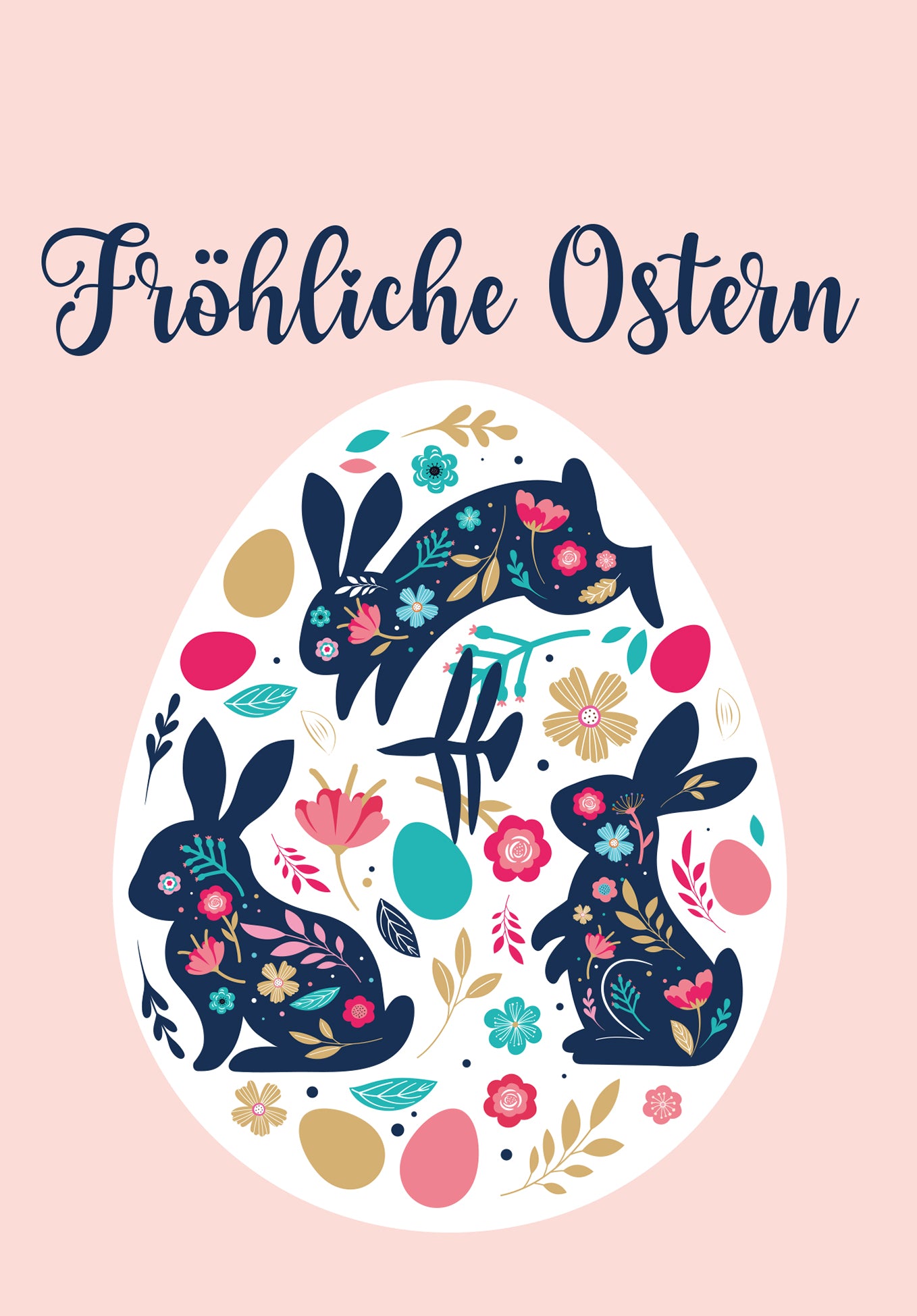 Fröhliche Ostern - Hasen (Valeur du bon)