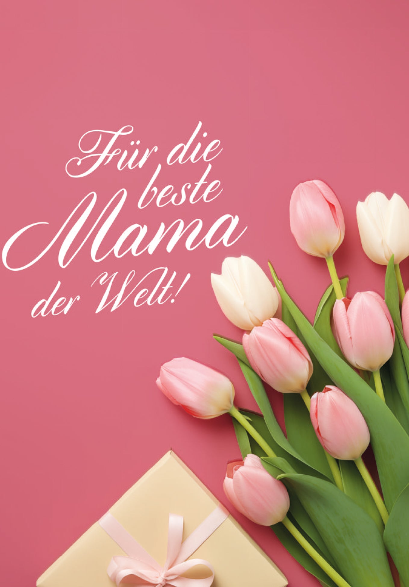 Für die beste Mama - Tulpen Geschenk