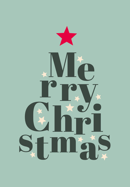 Merry Christmas - Lettres sapin