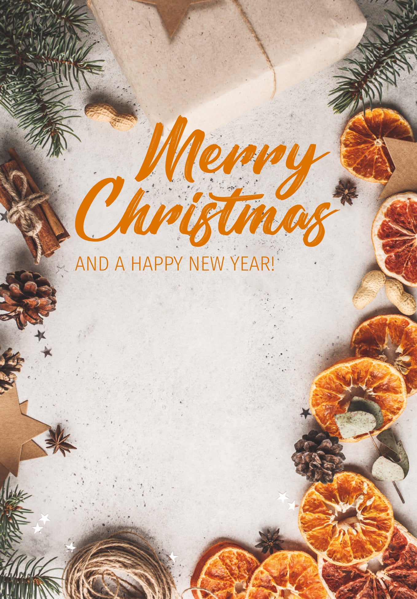 Merry Christmas - Orange (Valeur du bon)