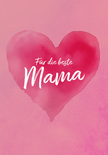 Für die beste Mama - Herz Pink (Value)