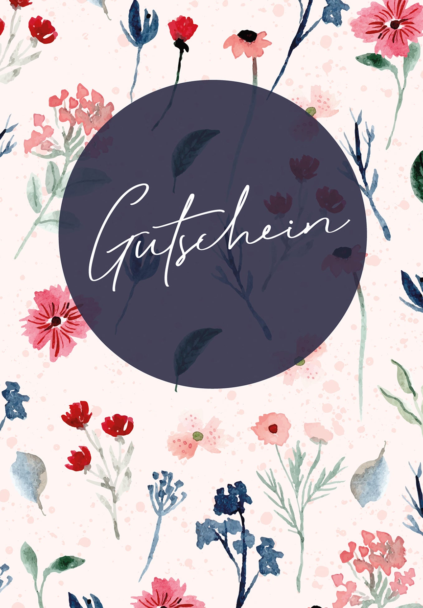 Gutschein - Aquarell Blumen (Grado di valore)