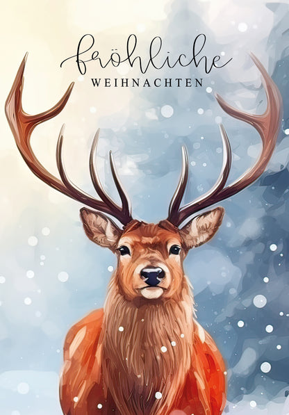 Fröhliche Weihnachten - Hirsch (Value)