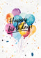 Happy Birthday - Ballons Aquarell (Valeur du bon)
