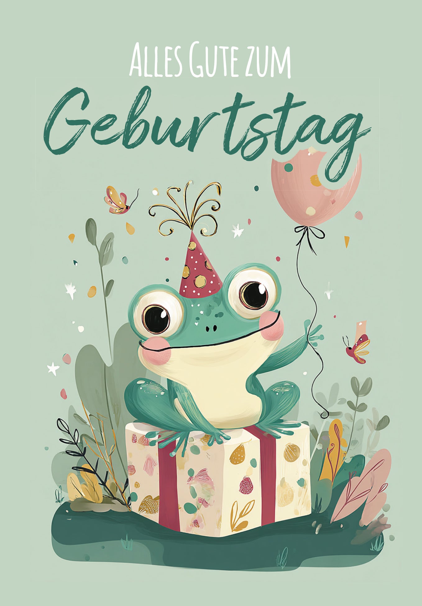 Alles Gute zum Geburtstag - Frosch