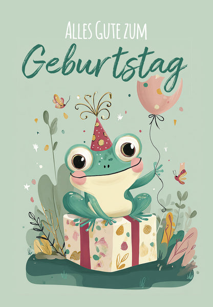Alles Gute zum Geburtstag - Frosch