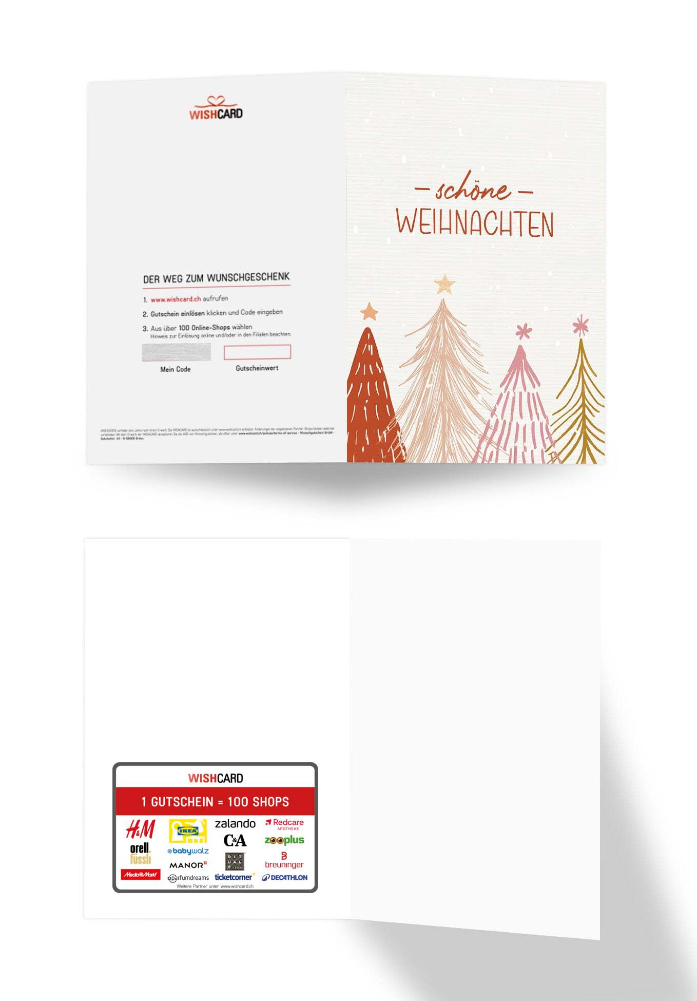 Schöne Weihnachten - Tannenbäume