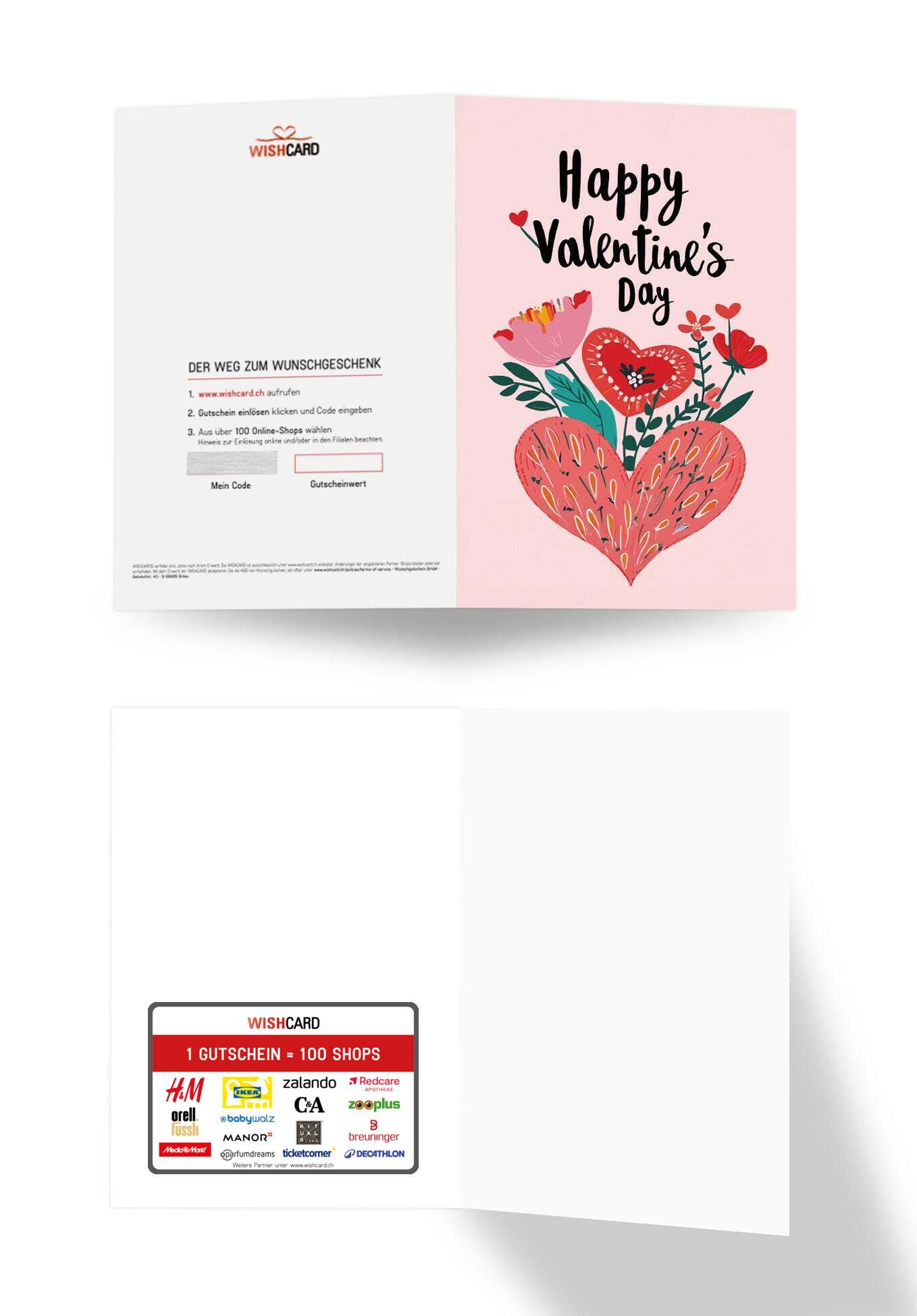 Happy Valentine's Day - Herz und Blumen