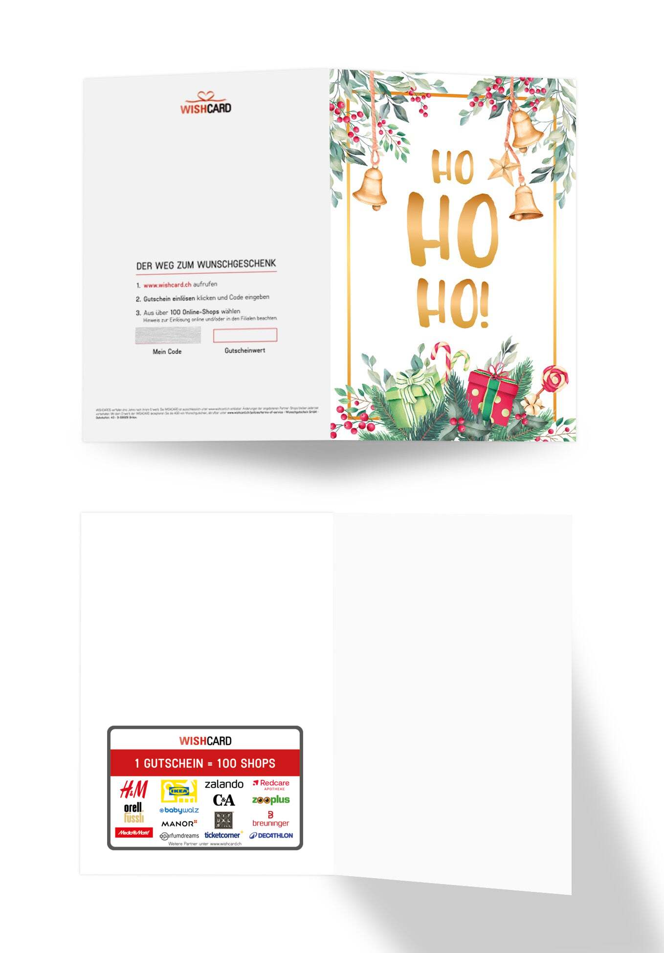 Ho Ho Ho - Zweige Aquarell