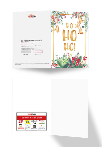 Ho Ho Ho - Zweige Aquarell