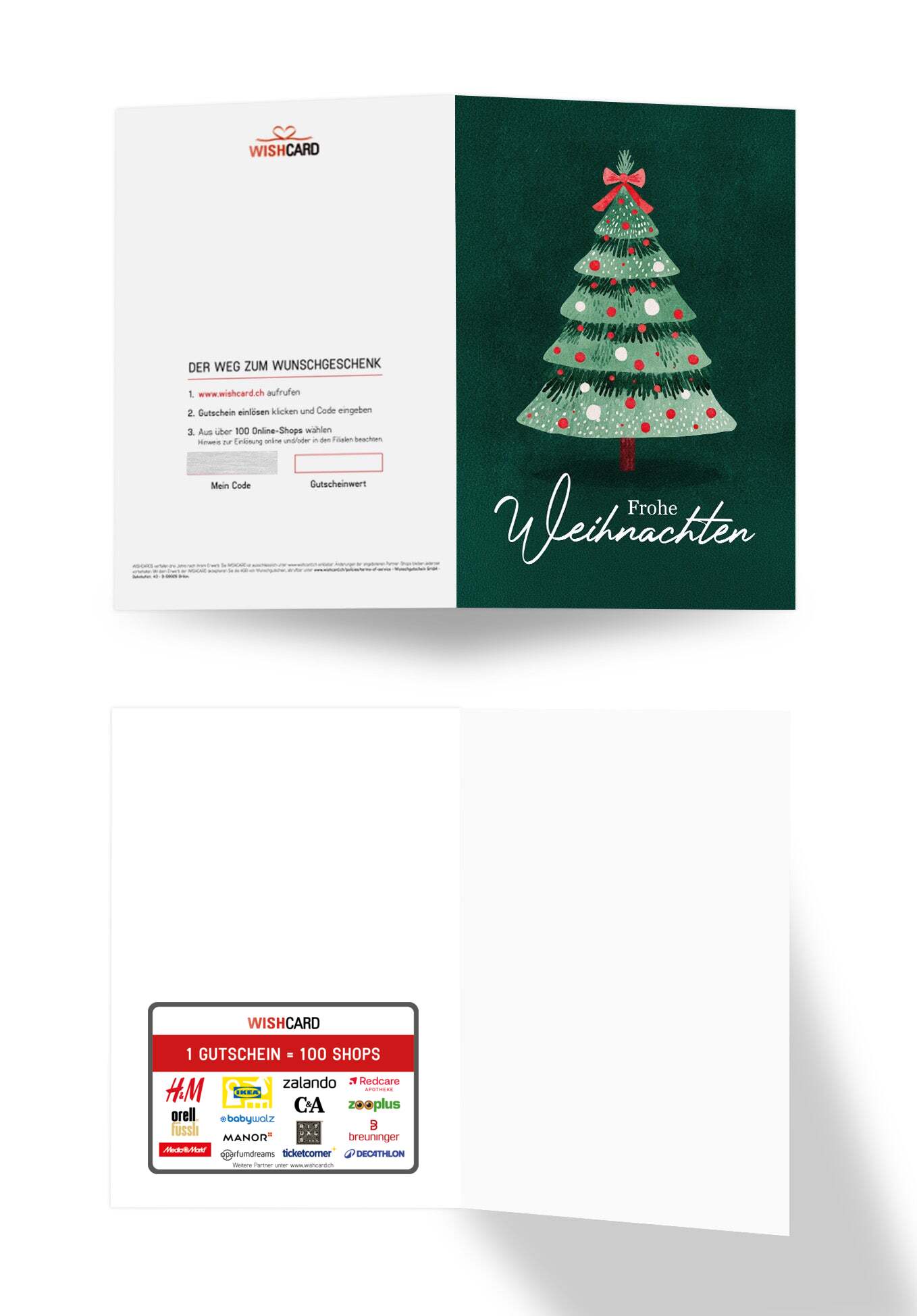 Frohe Weihnachten - Tannenbaum Grün