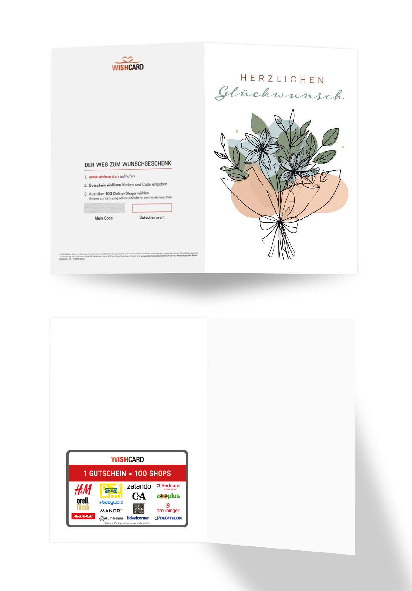 Herzlichen Glückwunsch - Blumenstrauß