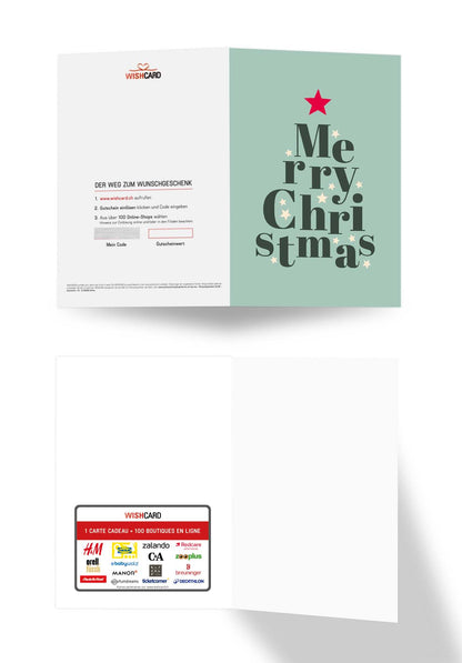 Merry Christmas - Lettres sapin