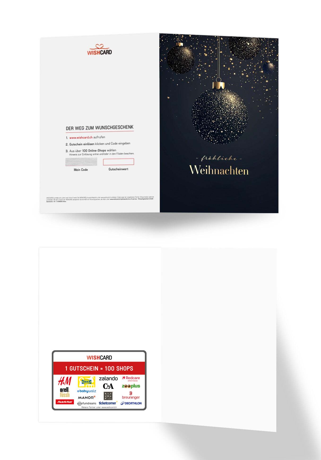 Fröhliche Weihnachten - Christbaumkugeln