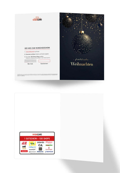 Fröhliche Weihnachten - Christbaumkugeln