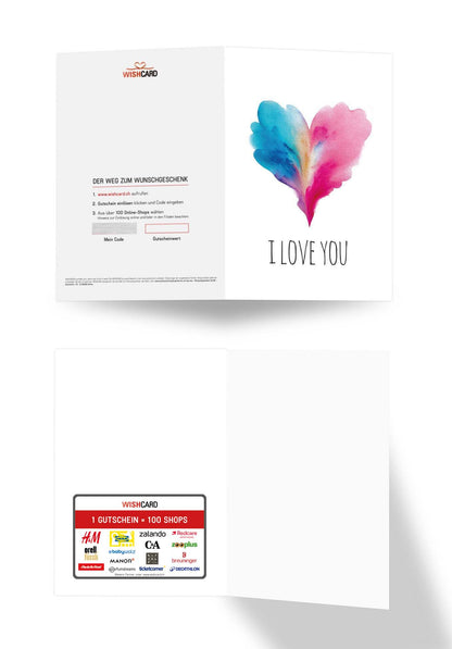 I love you - Herz Blau-Pink PDF