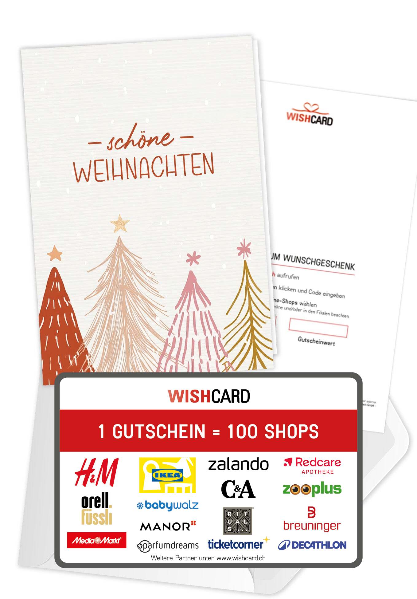 Schöne Weihnachten - Tannenbäume