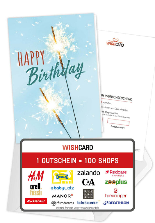 Happy Birthday - Wunderkerze