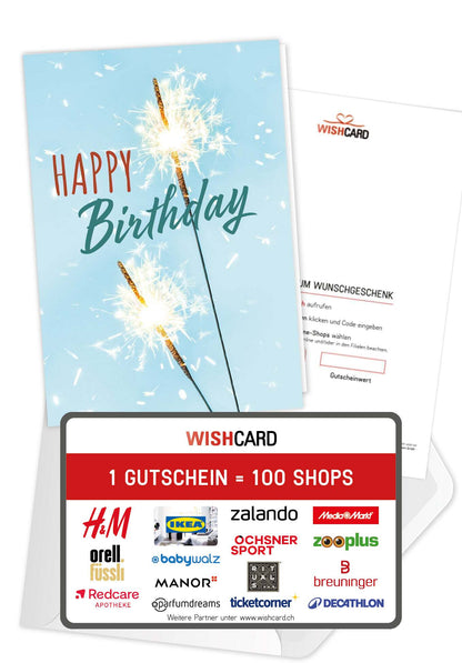 Happy Birthday - Wunderkerze