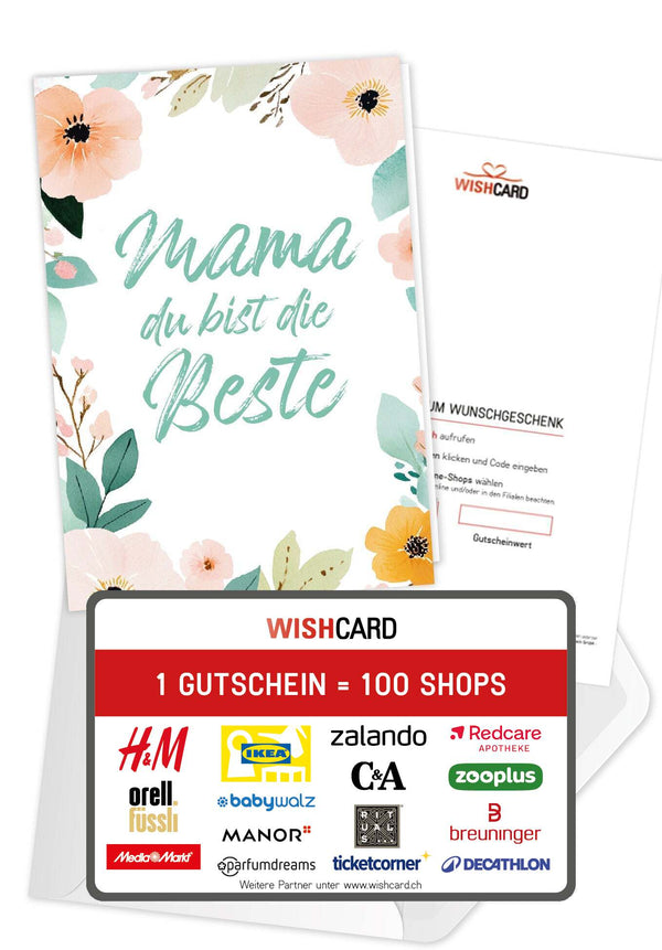 Mama du bist die Beste - Blumenrahmen