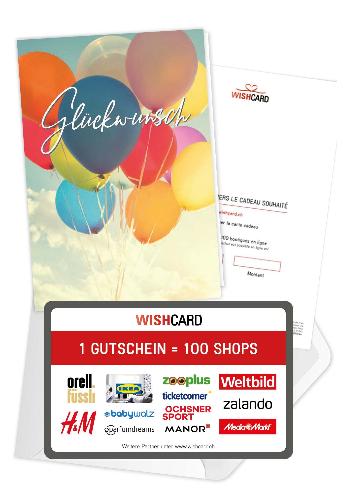 Glückwunsch - Bunte Ballons (Grado di valore)