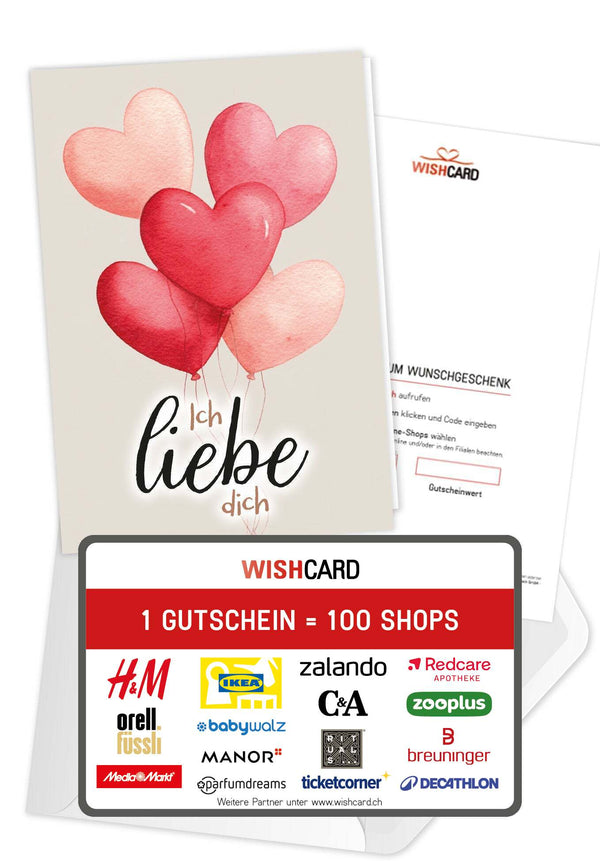Ich liebe dich - Herzballons