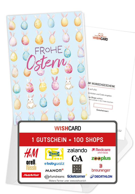 Frohe Ostern - Haseneier Muster